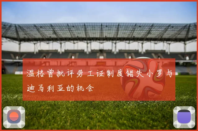 温格曾批评劳工证制度错失小罗与迪马利亚的机会
